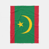 Flagge Mauretaniens Fleecedecke (Vorderseite)