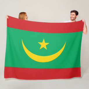 Flagge Mauretaniens Fleecedecke