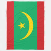 Flagge Mauretaniens Fleecedecke (Vorderseite)