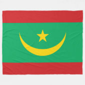 Flagge Mauretaniens Fleecedecke (Vorderseite (Horizontal))