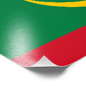 Flagge Mauretaniens Fotodruck (Ecke)