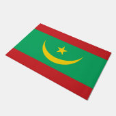 Flagge Mauretaniens Fußmatte (Schrägansicht)