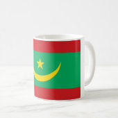 Flagge Mauretaniens Kaffeetasse (VorderseiteRechts)