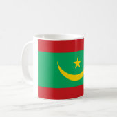 Flagge Mauretaniens Kaffeetasse (Vorderseite Links)