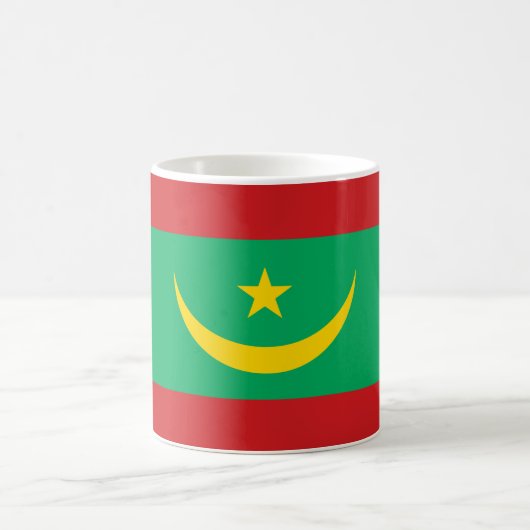 Flagge Mauretaniens Kaffeetasse (Mittel)