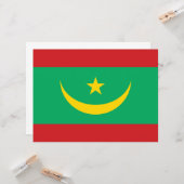 Flagge Mauretaniens Karte (Vorderseite/Rückseite Beispiel)