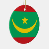 Flagge Mauretaniens Keramik Ornament (Rechts)