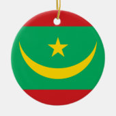 Flagge Mauretaniens Keramik Ornament (Vorne)