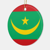Flagge Mauretaniens Keramik Ornament (Links)