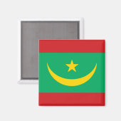 Flagge Mauretaniens Magnet (Vorderseite/Rückseite)