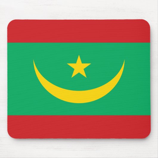 Flagge Mauretaniens Mousepad (Vorne)