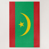 Flagge Mauretaniens Puzzle (Vertikal)