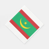 Flagge Mauretaniens Serviette (Ecke)