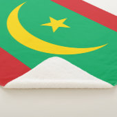 Flagge Mauretaniens Sherpadecke (3/4)