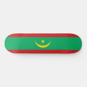 Flagge Mauretaniens Skateboard (Horizontal)
