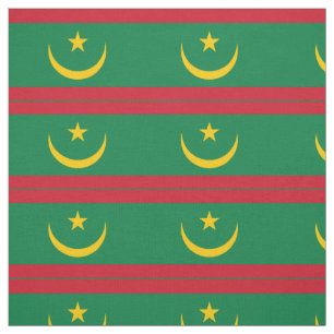 Flagge Mauretaniens Stoff