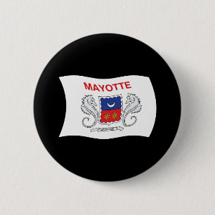 Flagge Mayottes Knopf Button