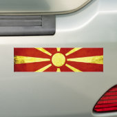 Flagge Mazedoniens Autoaufkleber (Auf Auto)