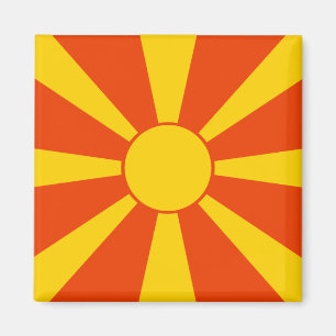 Flagge Mazedoniens Magnet