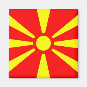 Flagge Mazedoniens Magnet