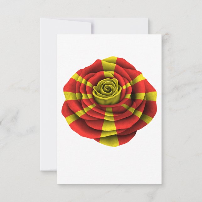 Flagge Mazedoniens Rose (Vorderseite)
