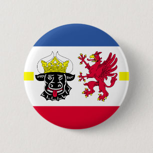 Flagge Mecklenburg-Western Pomerania Pinback Hinte Button