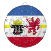 Flagge Mecklenburg-Western Pommern Dartboard Dartscheibe (vorne)