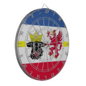 Flagge Mecklenburg-Western Pommern Dartboard Dartscheibe (Vorderseite Links)