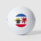Flagge Mecklenburg-Western Pommern Golf Balls Golfball (Vorderseite)