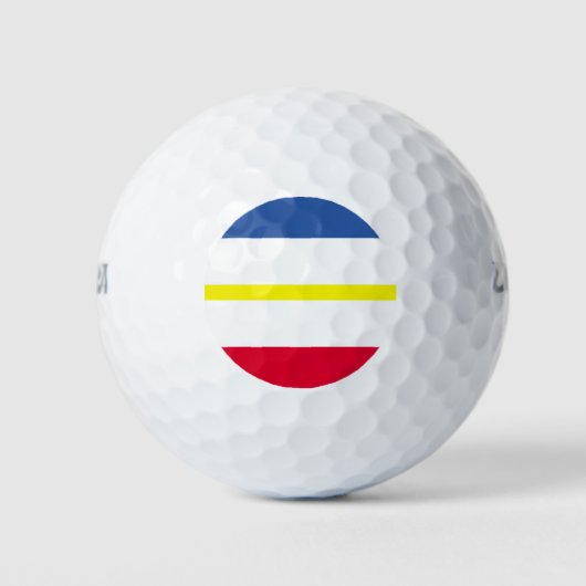 Flagge Mecklenburg-Western Pommern Golf Balls Golfball (Vorderseite)