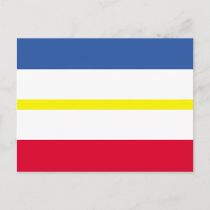 Flagge Mecklenburg-Western Pommern Postkarte