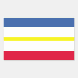 Flagge Mecklenburg-Western Pommern Rechteckig Rechteckiger Aufkleber
