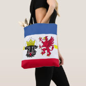 Flagge Mecklenburg-Western Pommern Tag Tasche (Von Nahem)