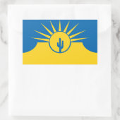 Flagge Mesa, Arizona Rechteckheber Rechteckiger Aufkleber (Tasche)