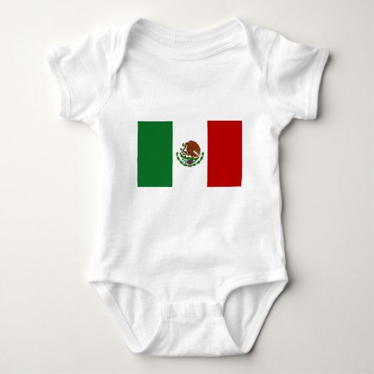 Flagge Mexikos Baby Strampler (Vorderseite)