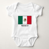 Flagge Mexikos Baby Strampler (Vorderseite)