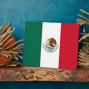 Flagge Mexikos, Bandera de la República Mexicana Fotoplatte