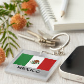 Flagge Mexikos, beliebtes Design Schlüsselanhänger (Vorderseite rechts)