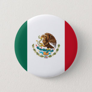 Flagge Mexikos Button