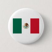 Flagge Mexikos Button (Vorderseite)