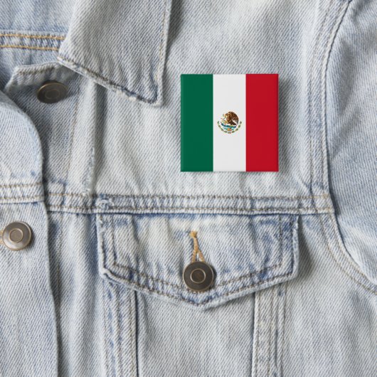 Flagge Mexikos Button (Beispiel)