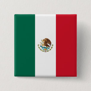 Flagge Mexikos Button