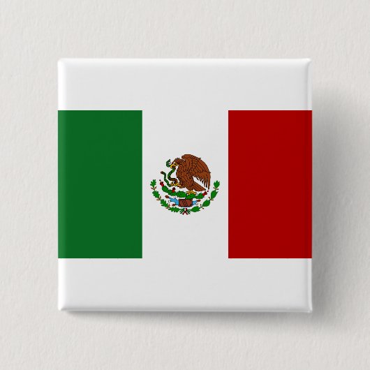 Flagge Mexikos Button (Vorderseite)