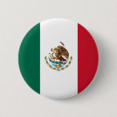 Flagge Mexikos Button (Vorderseite)