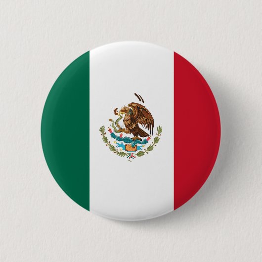 Flagge Mexikos Button (Vorderseite)