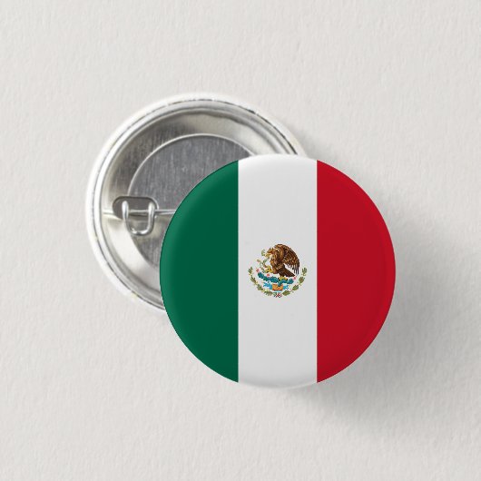 Flagge Mexikos Button (Vorne & Hinten)