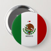 Flagge Mexikos Button (Vorne & Hinten)