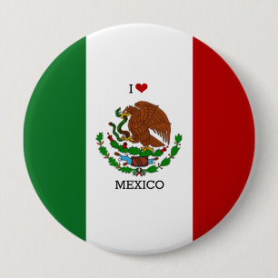 Flagge Mexikos Button
