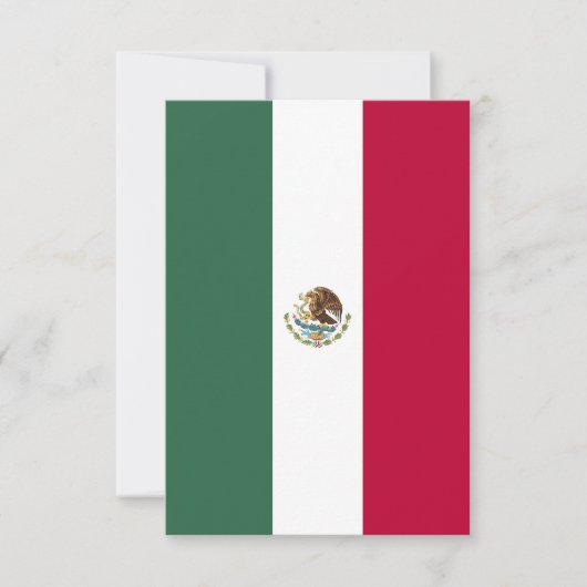 Flagge Mexikos Dankeskarte (Vorderseite)