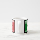 Flagge Mexikos Espressotasse (Rückseite)